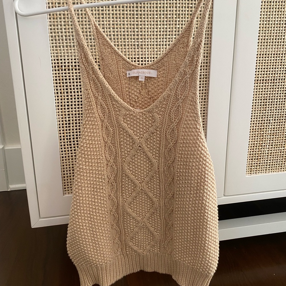 Olivaceous Tan Knitted Top